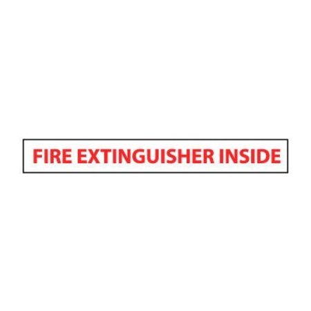 NATIONAL MARKER CO Fire Safety Sign - Fire Extinguisher Inside - Vinyl M286P
